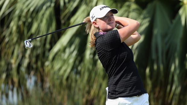 Stacy Lewis during the second round of the HSBC Women's Champions 2013