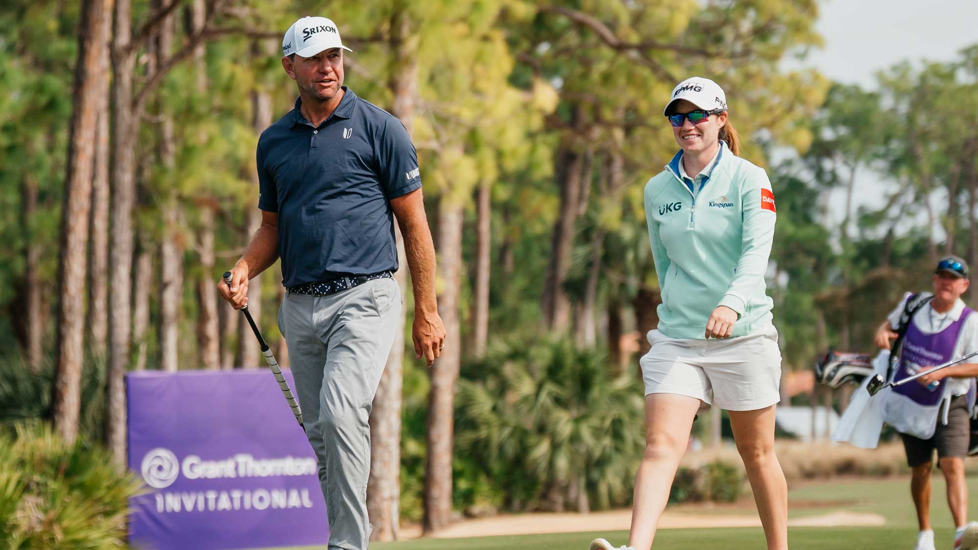 Leona Maguire and Lucas Glover